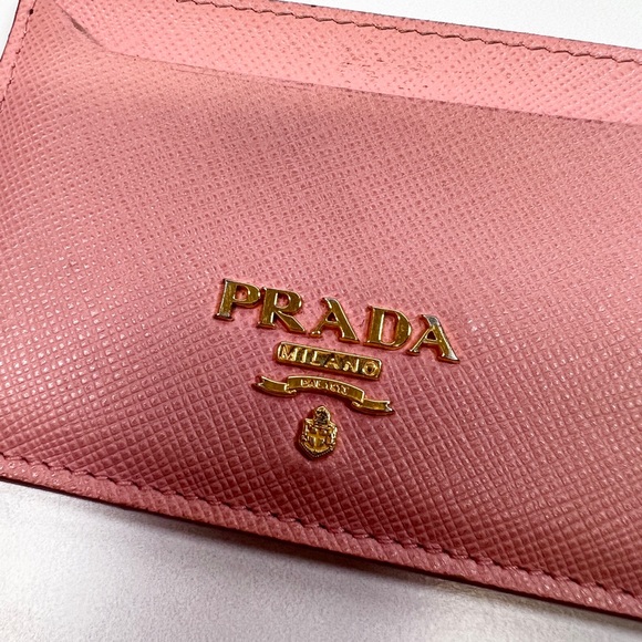Prada Milano Cardholder Card Case Wallet Pink - Picture 8 of 9